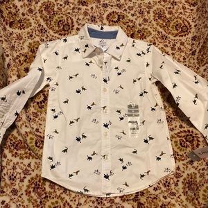 NWT boys dinosaur dress shirt